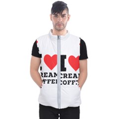 I Love Cream Coffee Men s Puffer Vest by ilovewhateva