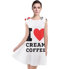 I Love Cream Coffee Tie Up Tunic Dress by ilovewhateva