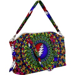 Grateful Dead Pattern Canvas Crossbody Bag by Wav3s