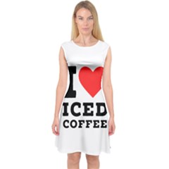 I Love Iced Coffee Capsleeve Midi Dress by ilovewhateva