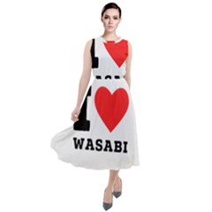 I Love Wasabi Round Neck Boho Dress by ilovewhateva