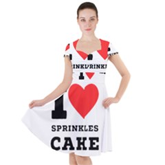 I Love Sprinkles Cake Cap Sleeve Midi Dress by ilovewhateva