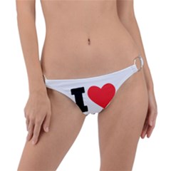 I Love Jelly Donut Ring Detail Bikini Bottoms by ilovewhateva