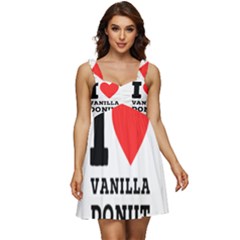 I Love Vanilla Donut Ruffle Strap Babydoll Chiffon Dress by ilovewhateva