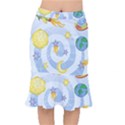 Science Fiction Outer Space Short Mermaid Skirt View1