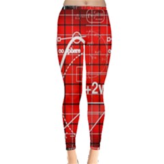 Geometry Mathematics Cube Inside Out Leggings by Ndabl3x
