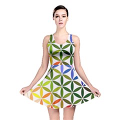 Mandala Rainbow Colorful Reversible Skater Dress by Ndabl3x