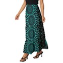 Ornament District Turquoise Tiered Ruffle Maxi Skirt View2