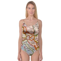 Map Europe Globe Countries States Camisole Leotard  by Ndabl3x