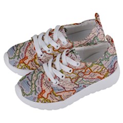 Map Europe Globe Countries States Kids  Lightweight Sports Shoes by Ndabl3x