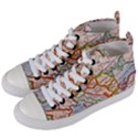 Map Europe Globe Countries States Women s Mid-Top Canvas Sneakers View2