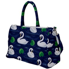 Swan Pattern Elegant Design Duffel Travel Bag by Vaneshart