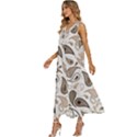 Paisley Pattern Background Graphic V-Neck Sleeveless Loose Fit Overalls View2