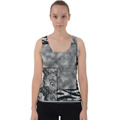 Background Pattern Geometric Design Velvet Tank Top by Vaneshop