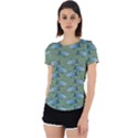 Fishes Pattern Background Theme Back Cut Out Sport Tee View1