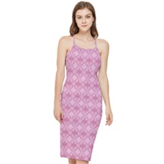 Pattern Print Floral Geometric Bodycon Cross Back Summer Dress by Vaneshop