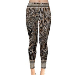 Zebra Abstract Background Inside Out Leggings by Vaneshop