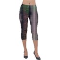 Leopard Animal Shawl Honeycomb Lightweight Velour Capri Leggings  View1