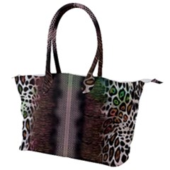 Leopard Animal Shawl Honeycomb Canvas Shoulder Bag by Vaneshop