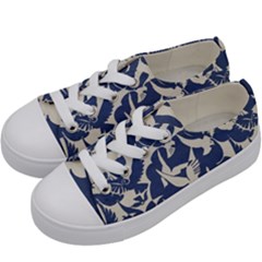 Bird Animal Animal Background Kids  Low Top Canvas Sneakers by Vaneshop