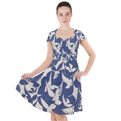 Bird Animal Animal Background Cap Sleeve Midi Dress by Vaneshop