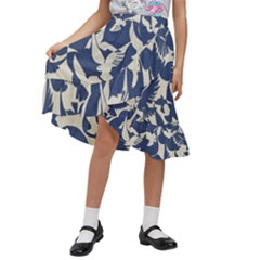 Bird Animal Animal Background Kids  Ruffle Flared Wrap Midi Skirt by Vaneshop