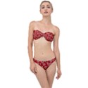 Vector Seamless Pattern Of Hearts With Valentine s Day Classic Bandeau Bikini Set View1