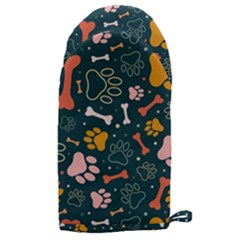 Dog Paw Colorful Fabrics Digitally Microwave Oven Glove by Wav3s