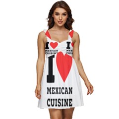 I Love Mexican Cuisine Ruffle Strap Babydoll Chiffon Dress by ilovewhateva