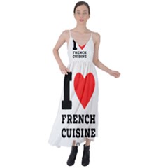 I Love French Cuisine Tie Back Maxi Dress by ilovewhateva