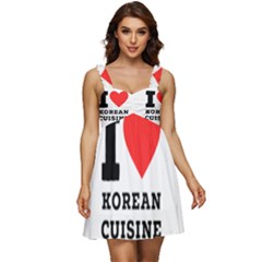 I Love Korean Cuisine Ruffle Strap Babydoll Chiffon Dress by ilovewhateva