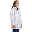 Mesh Kids  Hooded Longline Puffer Jacket View2