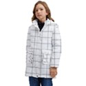 Mesh Kids  Hooded Longline Puffer Jacket View3