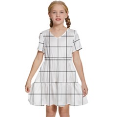 Mesh Kids  Short Sleeve Tiered Mini Dress by zhou