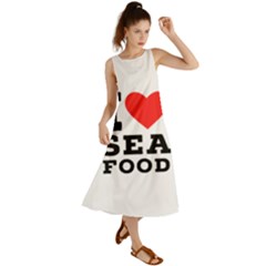 I Love Sea Food Summer Maxi Dress by ilovewhateva