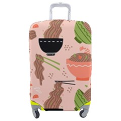 Doodle Yakisoba Seamless Pattern Background Cartoon Japanese Street Food Luggage Cover (medium) by Grandong