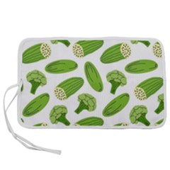 Vegetable Pattern With Composition Broccoli Pen Storage Case (s) by Grandong