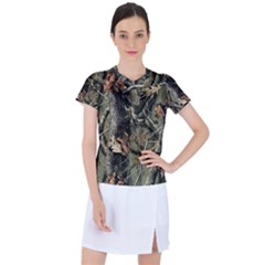 Realtree Camo Seamless Pattern Women s Sports Top by Cowasu
