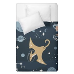 Space Theme Art Pattern Design Wallpaper Duvet Cover Double Side (single Size) by Ndabl3x