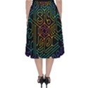 Circuit Hexagonal Geometric Pattern Background Pattern Classic Midi Skirt View2