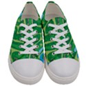 Golf Course Par Golf Course Green Women s Low Top Canvas Sneakers View1