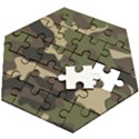 Texture Military Camouflage Repeats Seamless Army Green Hunting Wooden Puzzle Hexagon View2