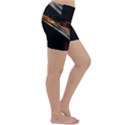 Highway Night Lighthouse Car Fast Lightweight Velour Yoga Shorts View3