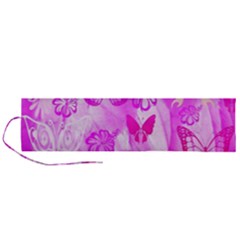 Butterfly Cut Out Pattern Colorful Colors Roll Up Canvas Pencil Holder (l) by Simbadda