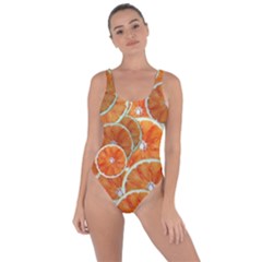 Oranges Background Texture Pattern Bring Sexy Back Swimsuit by Simbadda