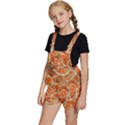 Oranges Background Texture Pattern Kids  Short Overalls View2