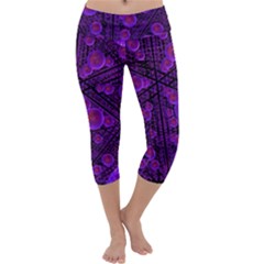 Spheres Combs Structure-regulation Capri Yoga Leggings by Simbadda