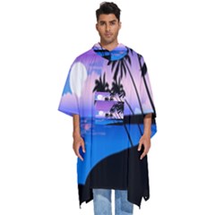 Scenery Landscape Nature Men s Hooded Rain Ponchos by Ravend