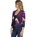 Clouds Fantasy Space Landscape Colorful Planet Women s Casual 3/4 Sleeve Spring Jacket View2