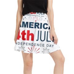 Independence Day Usa Waistband Skirt by Ravend